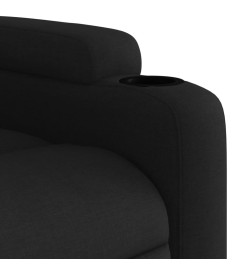 Fauteuil inclinable Noir Tissu