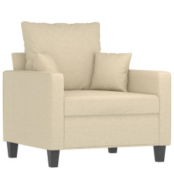 Fauteuil Crème 60 cm Tissu