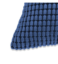 Jeu de coussin 2 pcs Velours 40 x 60 cm Bleu