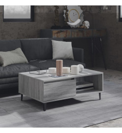 Table basse Sonoma gris 90x60x35 cm Aggloméré