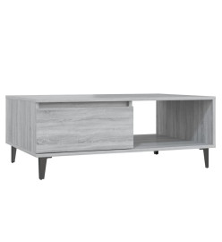 Table basse Sonoma gris 90x60x35 cm Aggloméré