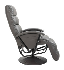 Fauteuil inclinable TV Gris Similicuir