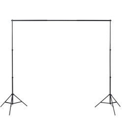 Kit de studio photo et 3 toiles de fond réglables Coton 3x3 m