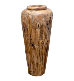 Vase de décoration 40 x 100 cm Bois de teck solide