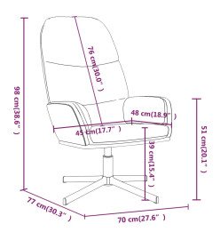 Chaise de relaxation Cappuccino Similicuir