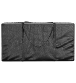 Sac de rangement pour sapin de Noël noir 150x75x75 cm PE