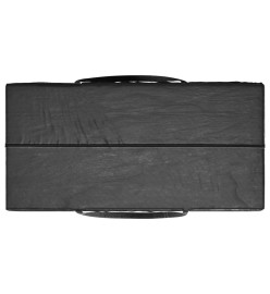 Sac de rangement pour sapin de Noël noir 150x75x75 cm PE