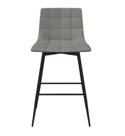 Tabouret de bar Gris clair Velours