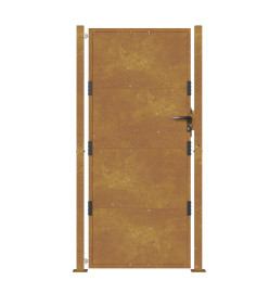 Portail de jardin 105x205 cm acier corten