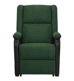 Fauteuil de massage Vert foncé Tissu