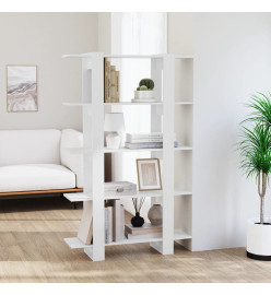 Bibliothèque/Séparateur de pièce Blanc 100x30x160 cm