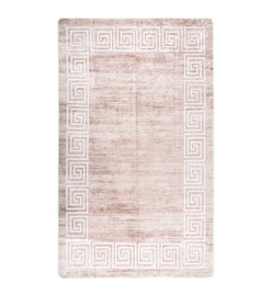 Tapis lavable beige 120x170 cm antidérapant