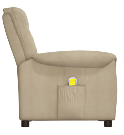 Fauteuil de massage Gris clair Tissu microfibre