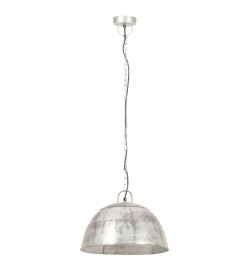 Lampe suspendue industrielle vintage 25 W Argenté Rond 41cm E27