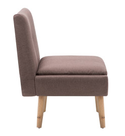 Fauteuil sans accoudoirs Marron Tissu