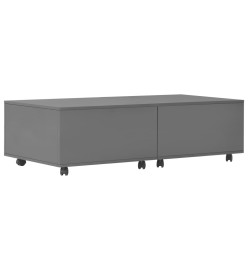 Table basse Gris brillant 120 x 60 x 35 cm