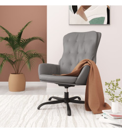 Chaise de relaxation Gris anthracite Similicuir