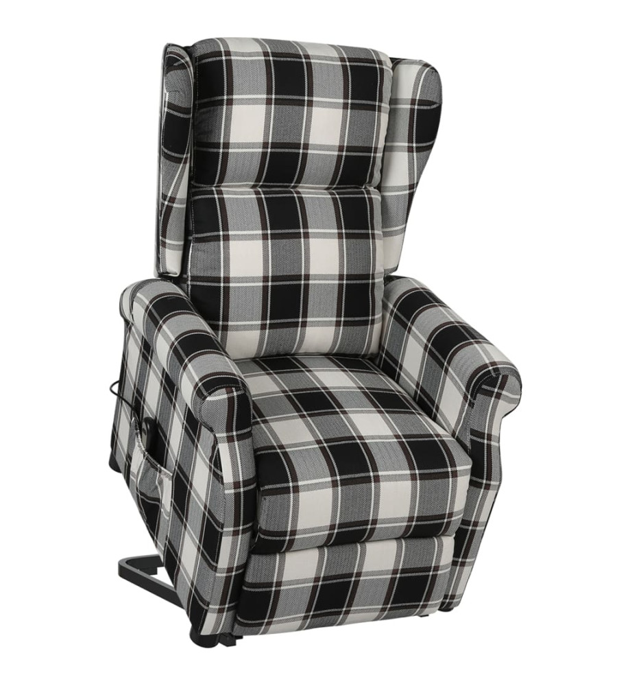 Fauteuil Marron et blanc Tissu