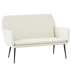 Banc Crème 108x79x79 cm Velours