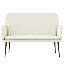 Banc Crème 108x79x79 cm Velours