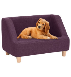 Canapé pour chien Bordeaux 60x37x39 cm Lin