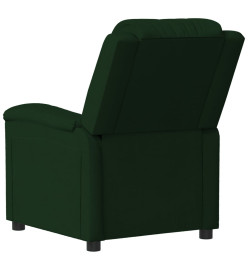 Fauteuil inclinable vert foncé velours