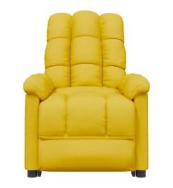 Fauteuil inclinable Jaune Tissu