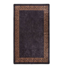 Tapis lavable noir et doré 120x170 cm antidérapant