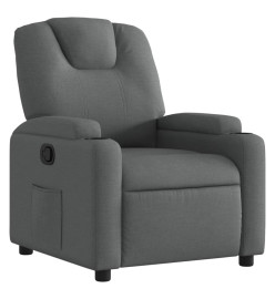 Fauteuil inclinable Gris foncé Tissu