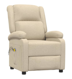 Fauteuil électrique de massage Crème Tissu