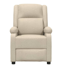 Fauteuil électrique de massage Crème Tissu