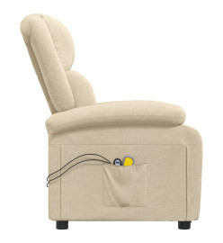 Fauteuil électrique de massage Crème Tissu