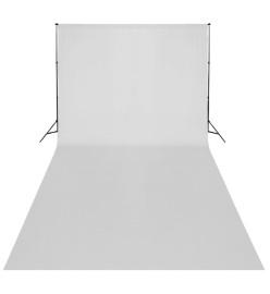 Kit de studio avec toile de fond blanche 600x300 cm et lumières