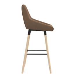 Tabouret de bar Taupe Tissu