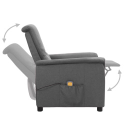 Fauteuil de massage Gris clair Tissu