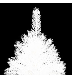 Arbre de Noël artificiel pré-éclairé blanc 210 cm