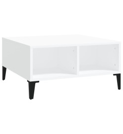 Table basse Blanc 60x60x30 cm Aggloméré
