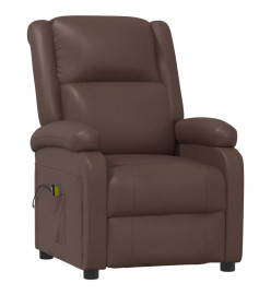 Fauteuil de massage électrique Marron Similicuir