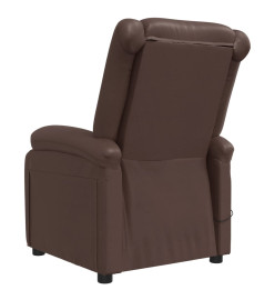 Fauteuil de massage électrique Marron Similicuir