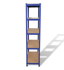 Étagère de rangement 2 pcs Bleu