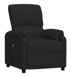 Fauteuil inclinable électrique Noir Tissu