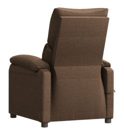 Fauteuil inclinable électrique Marron Tissu