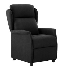 Fauteuil inclinable électrique Noir Tissu