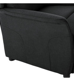 Fauteuil inclinable électrique Noir Tissu