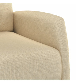 Fauteuil inclinable électrique Crème Tissu