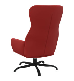 Chaise de relaxation Rouge bordeaux Similicuir