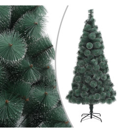 Sapin de Noël artificiel pré-éclairé vert 150 cm PVC et PE