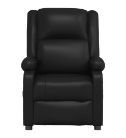 Fauteuil inclinable électrique Noir Similicuir