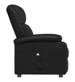 Fauteuil inclinable électrique Noir Similicuir