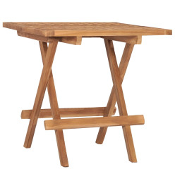 Mobilier à dîner d'extérieur pliable avec coussin 3 pcs Teck